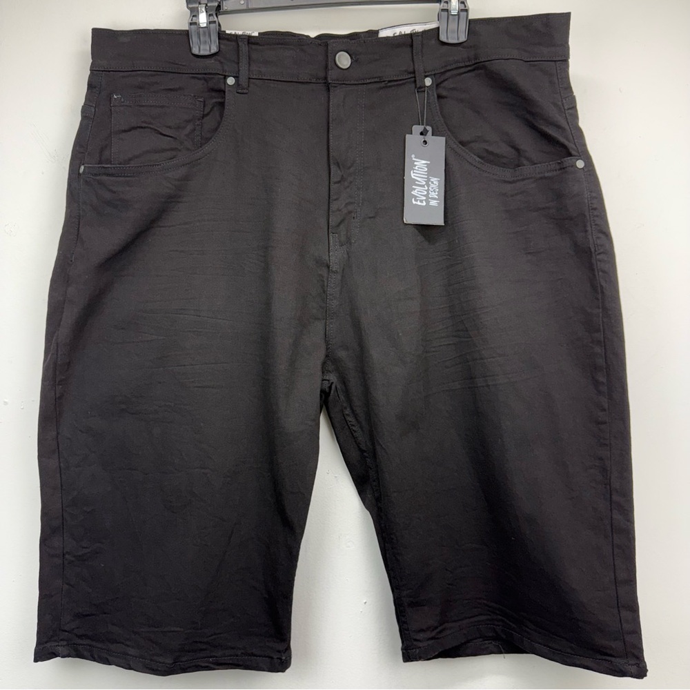Evolution size 48 Men’s Black Denim Slim Fit Jean Shorts NWT